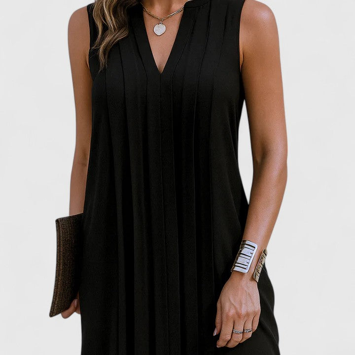 Clarhild™ | Abito Elegante e Flattering con Scollatura a V