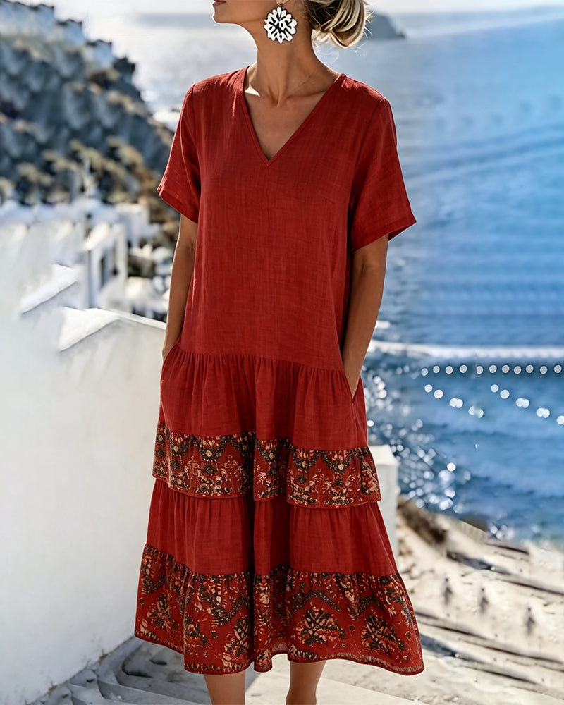 Martina | Abito Midi Vintage Floreale