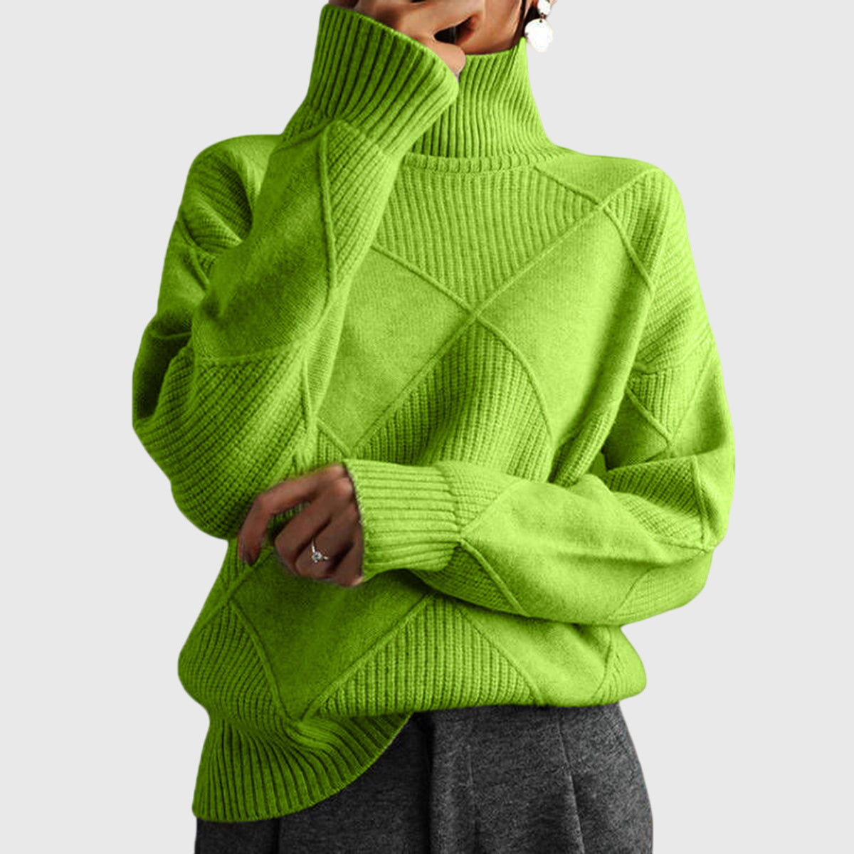 Angela™ - Maglione a Collo Alto