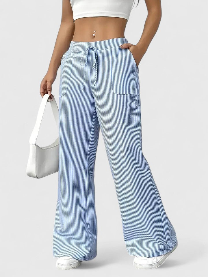 Noemi | Pantaloni Palazzo a Righe