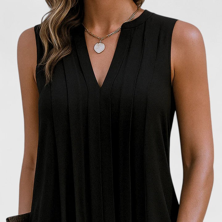 Clarhild™ | Abito Elegante e Flattering con Scollatura a V