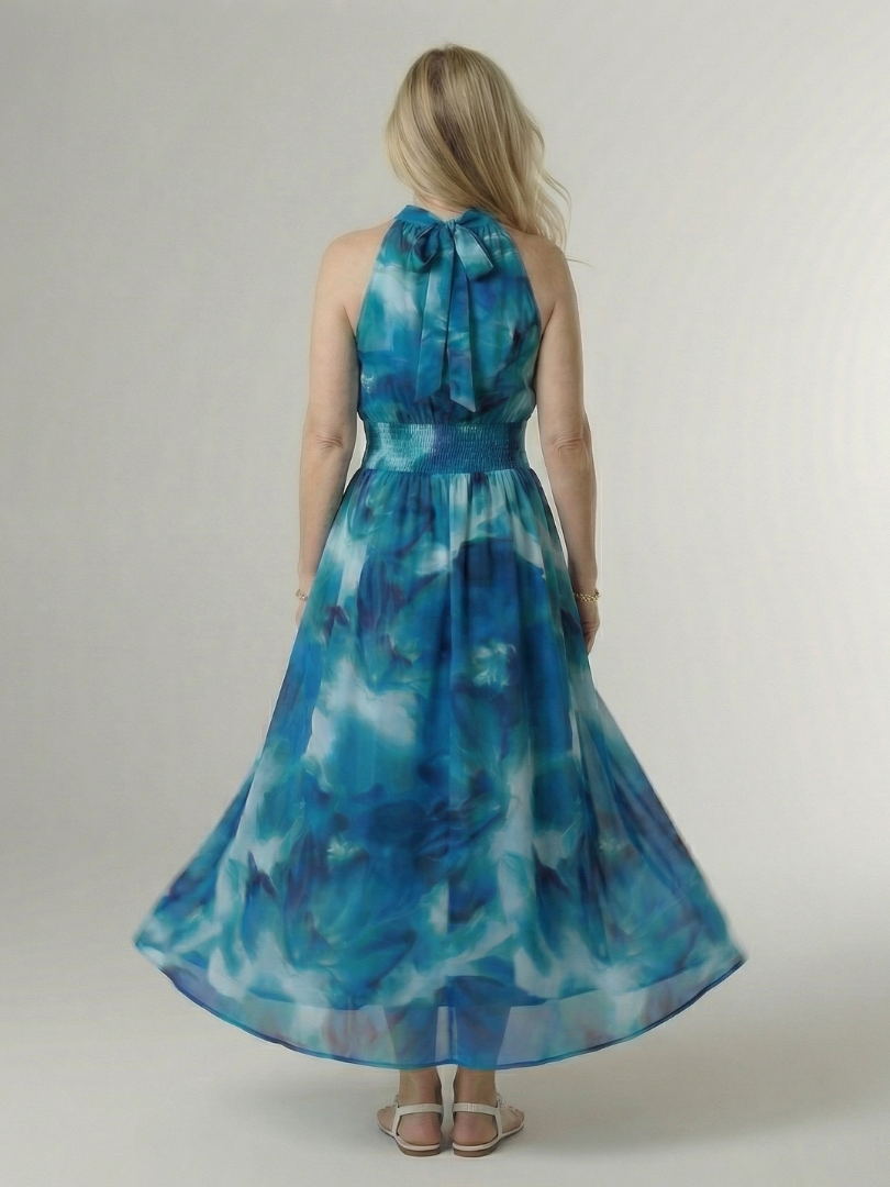 Sylin | Abito Midi con Scollo All'Americana