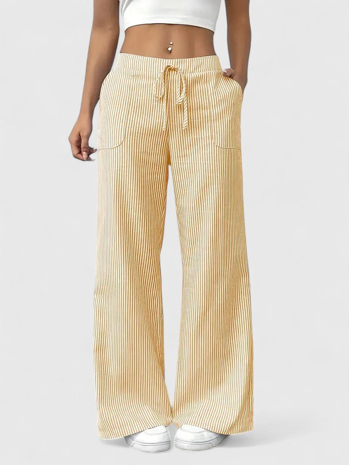 Noemi | Pantaloni Palazzo a Righe