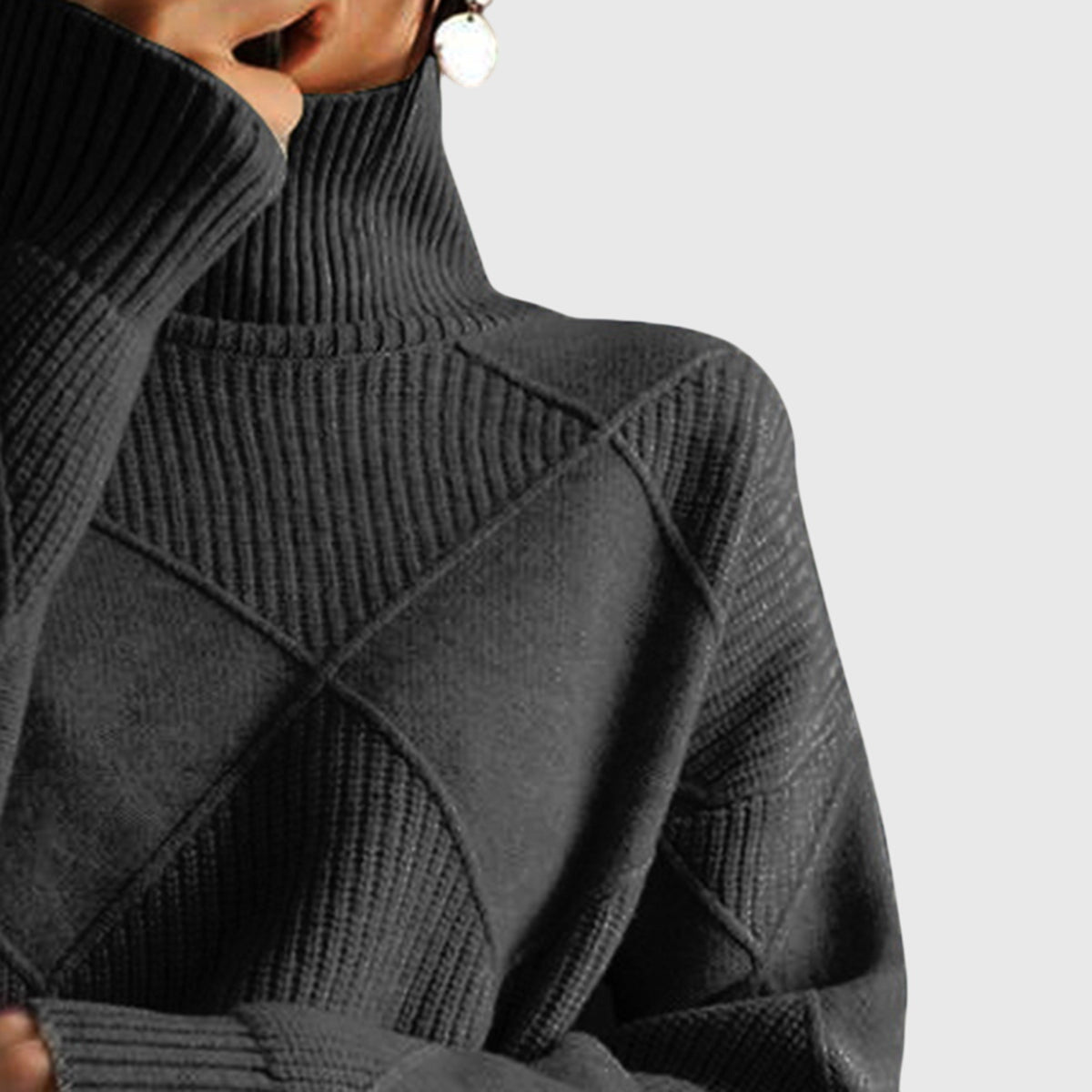 Angela™ - Maglione a Collo Alto