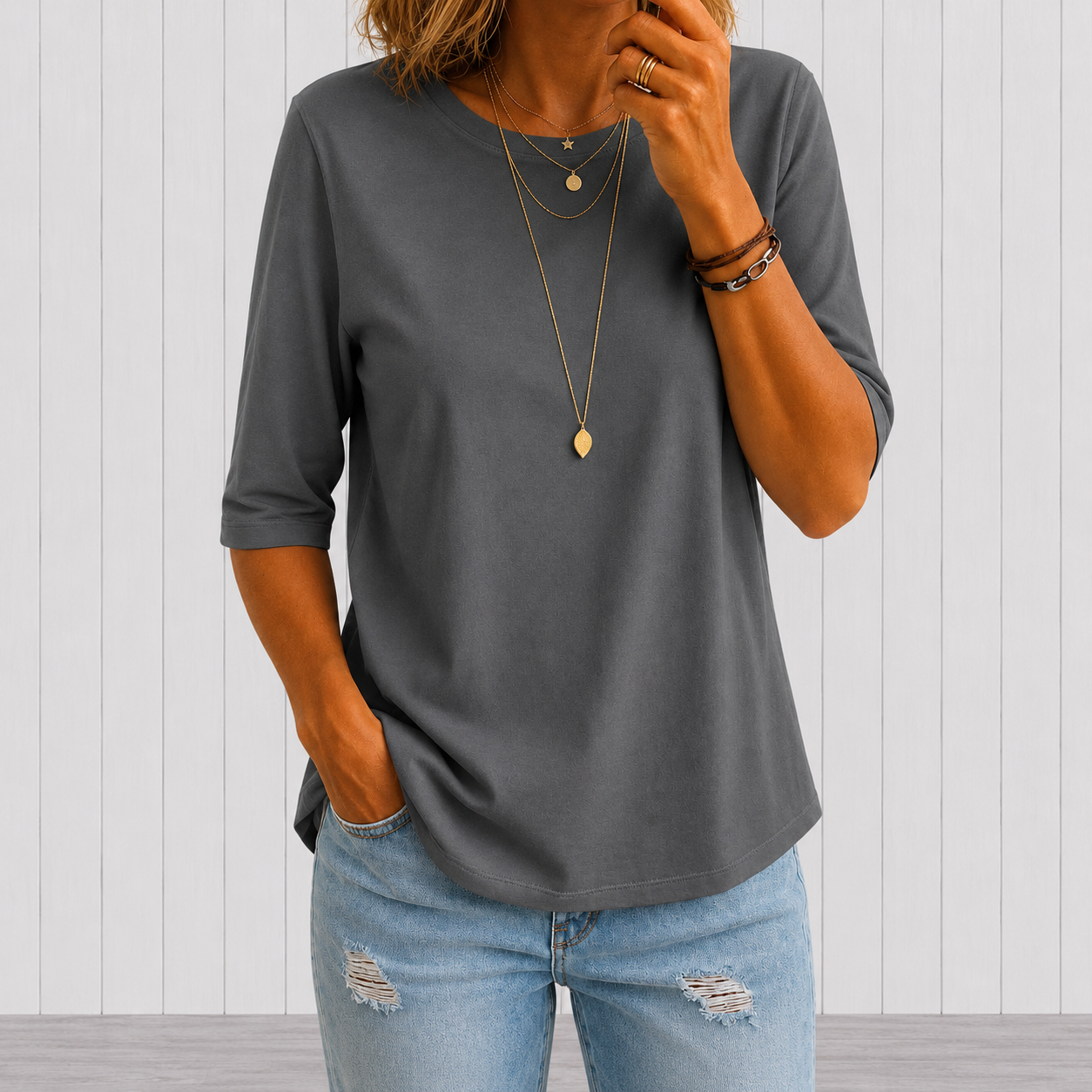 Harper | Maglietta Relaxed Everyday a Manica Mezza