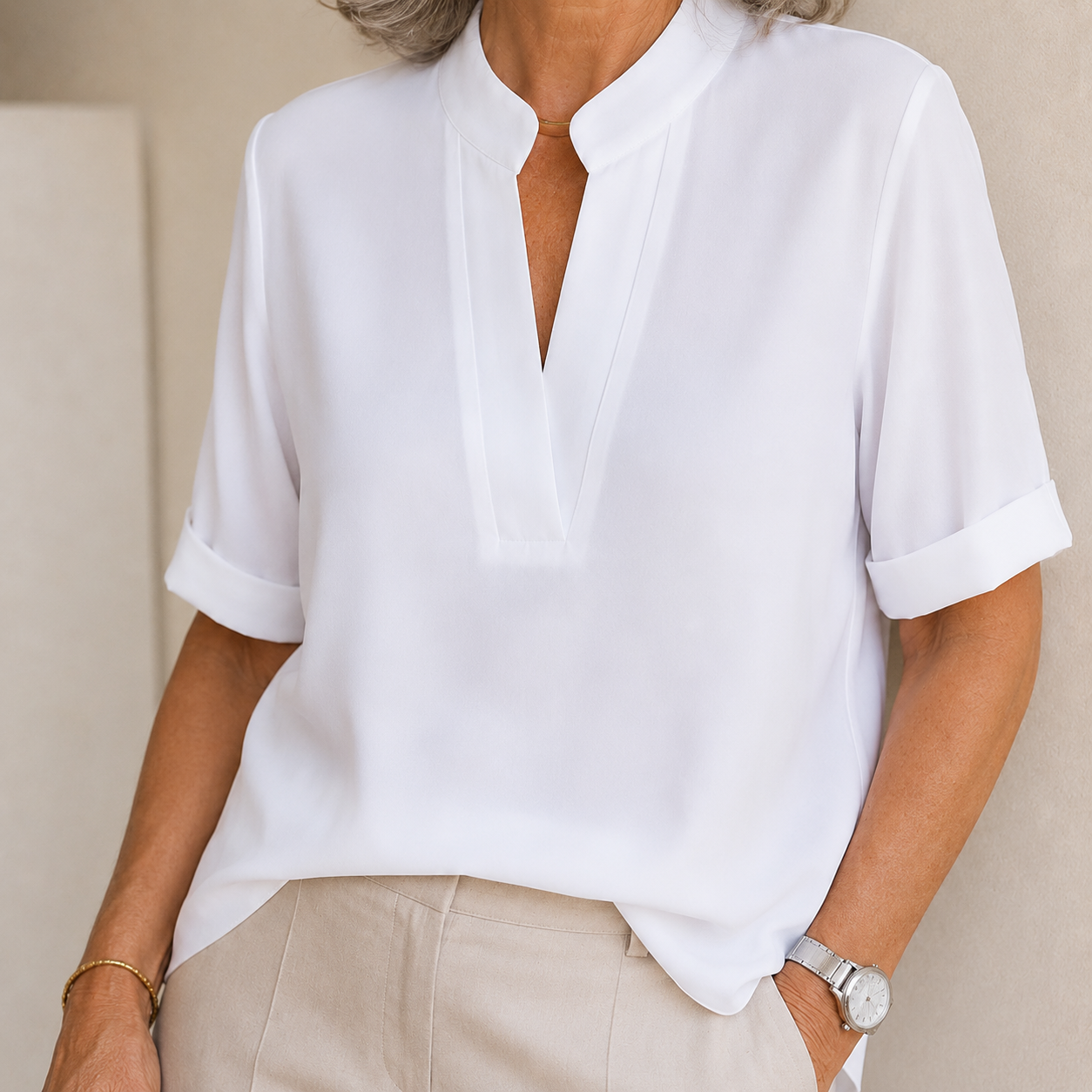 Lunvessa | Camicia a Maniche Corte Relaxed