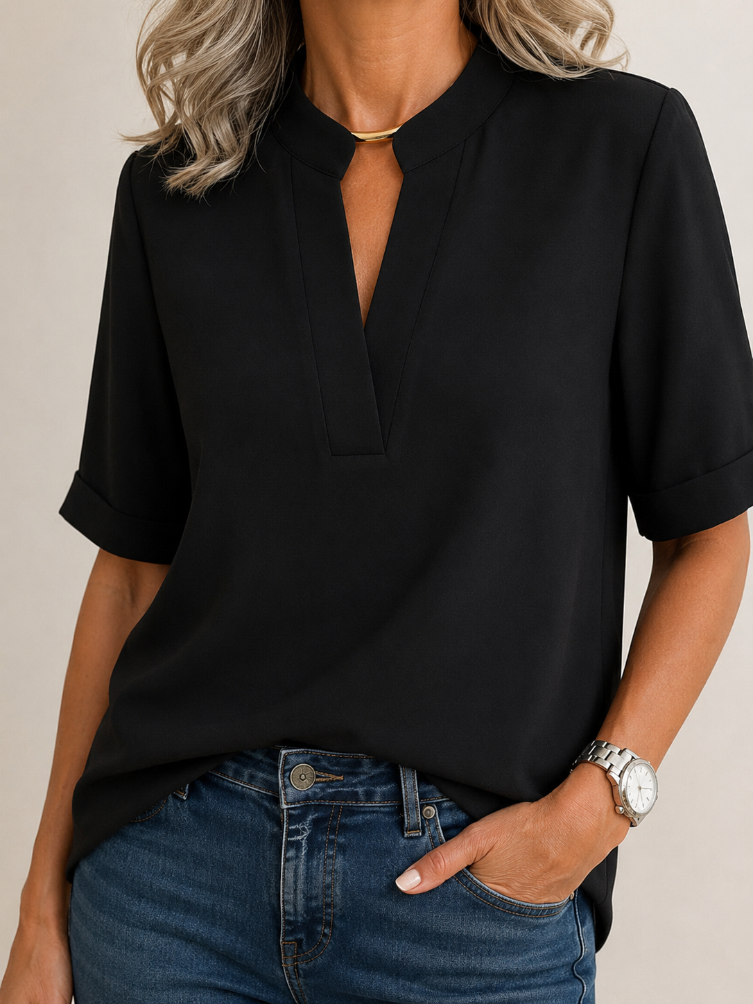 Lunvessa | Camicia a Maniche Corte Relaxed