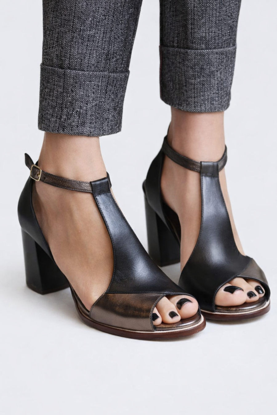 Lorenza | Sandali Tacco Geometrico