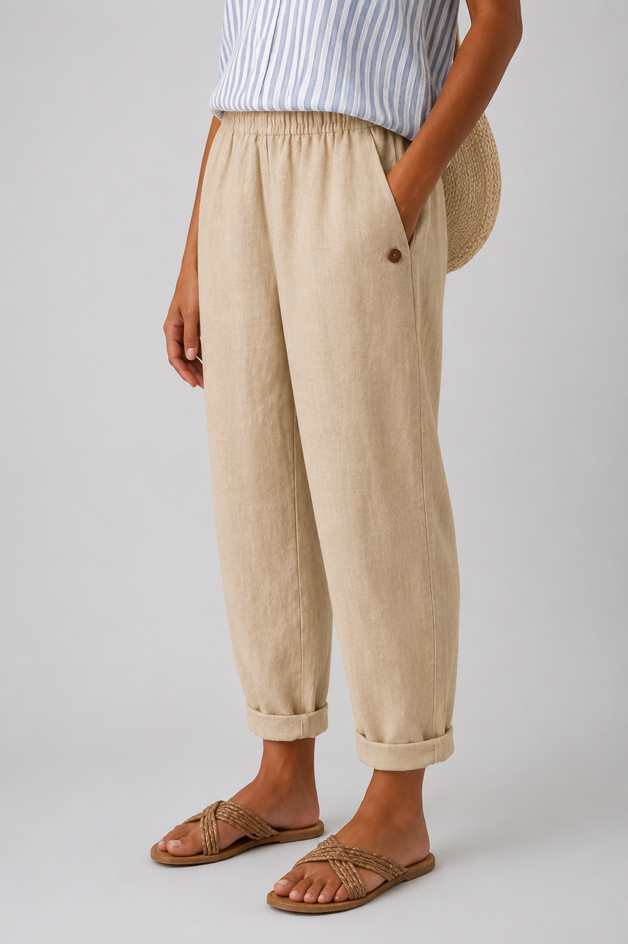 Noraya | Pantaloni Eleganti con Tasche Laterali