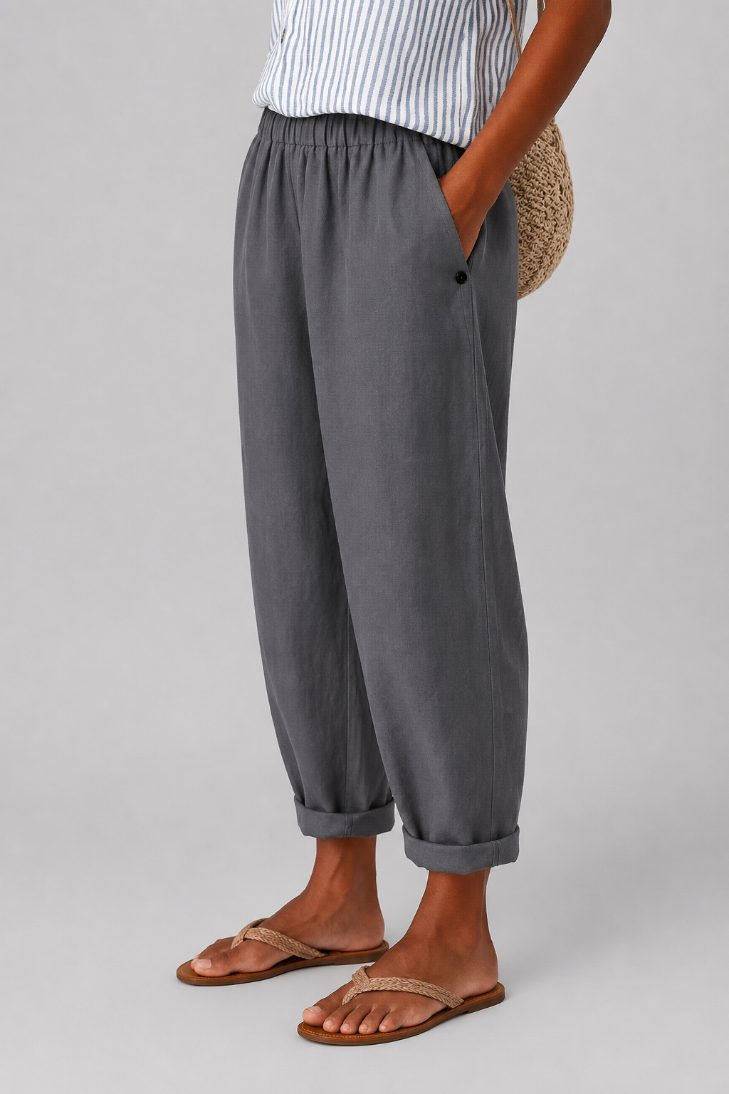 Noraya | Pantaloni Eleganti con Tasche Laterali