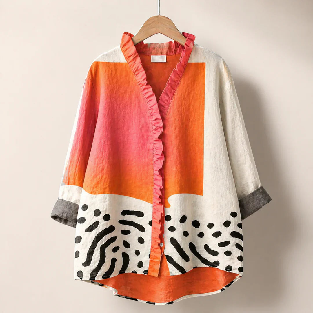 Melinda | Blusa Estiva Elegante in Lino