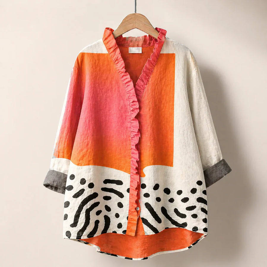 Melinda | Blusa Estiva Elegante in Lino