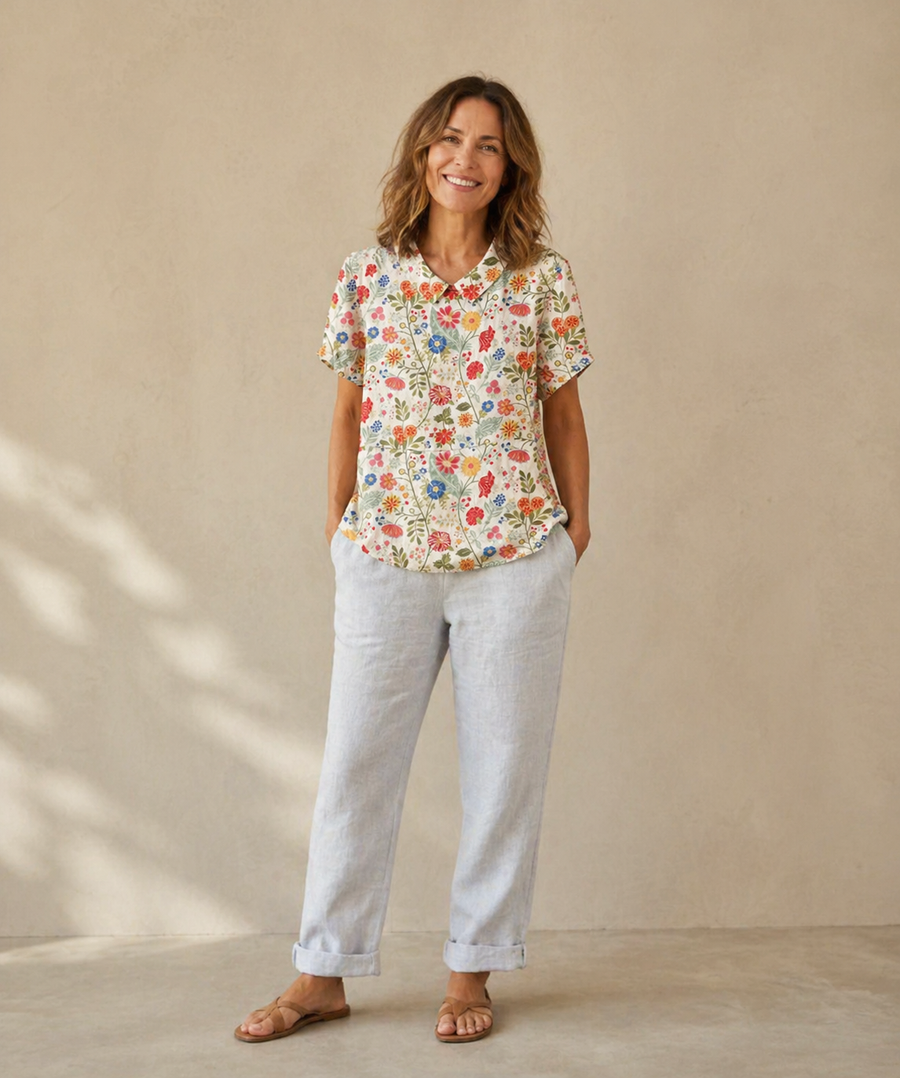 Joanne | blusa floreale chic