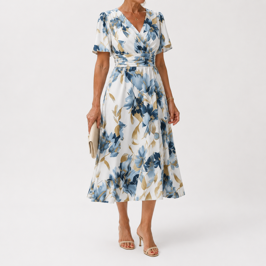 Valentina | Abito Midi Floreale Elegante