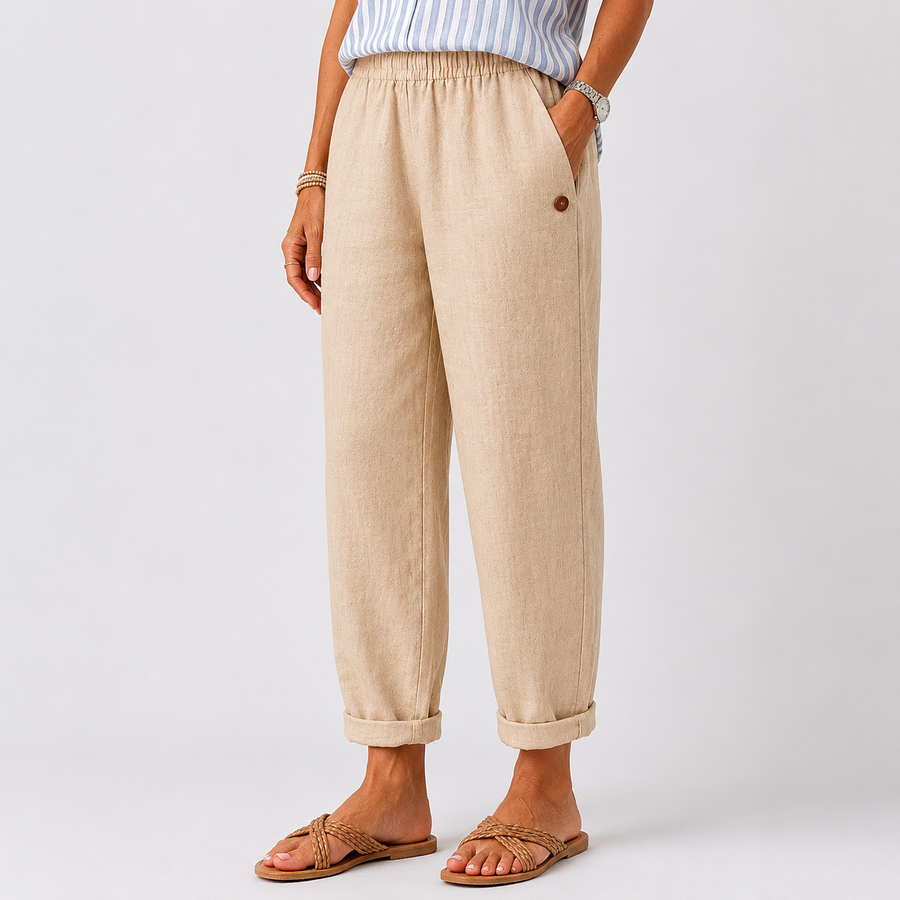 Noraya | Pantaloni Eleganti con Tasche Laterali