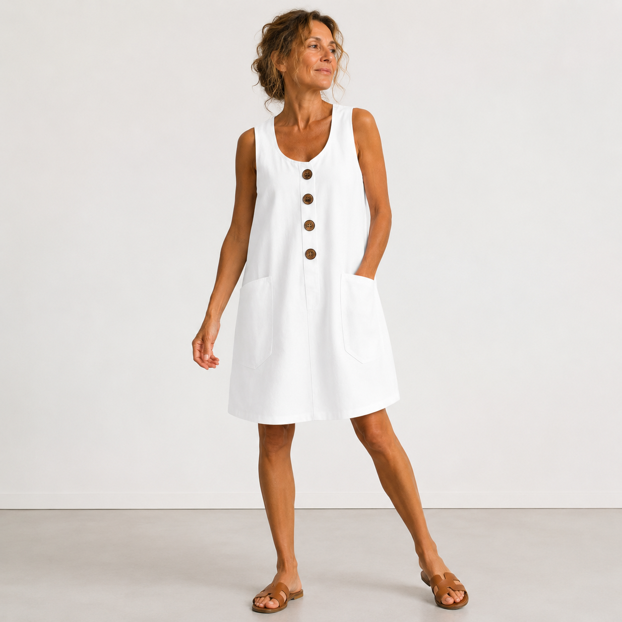 Maud - Abito in cotone e lino