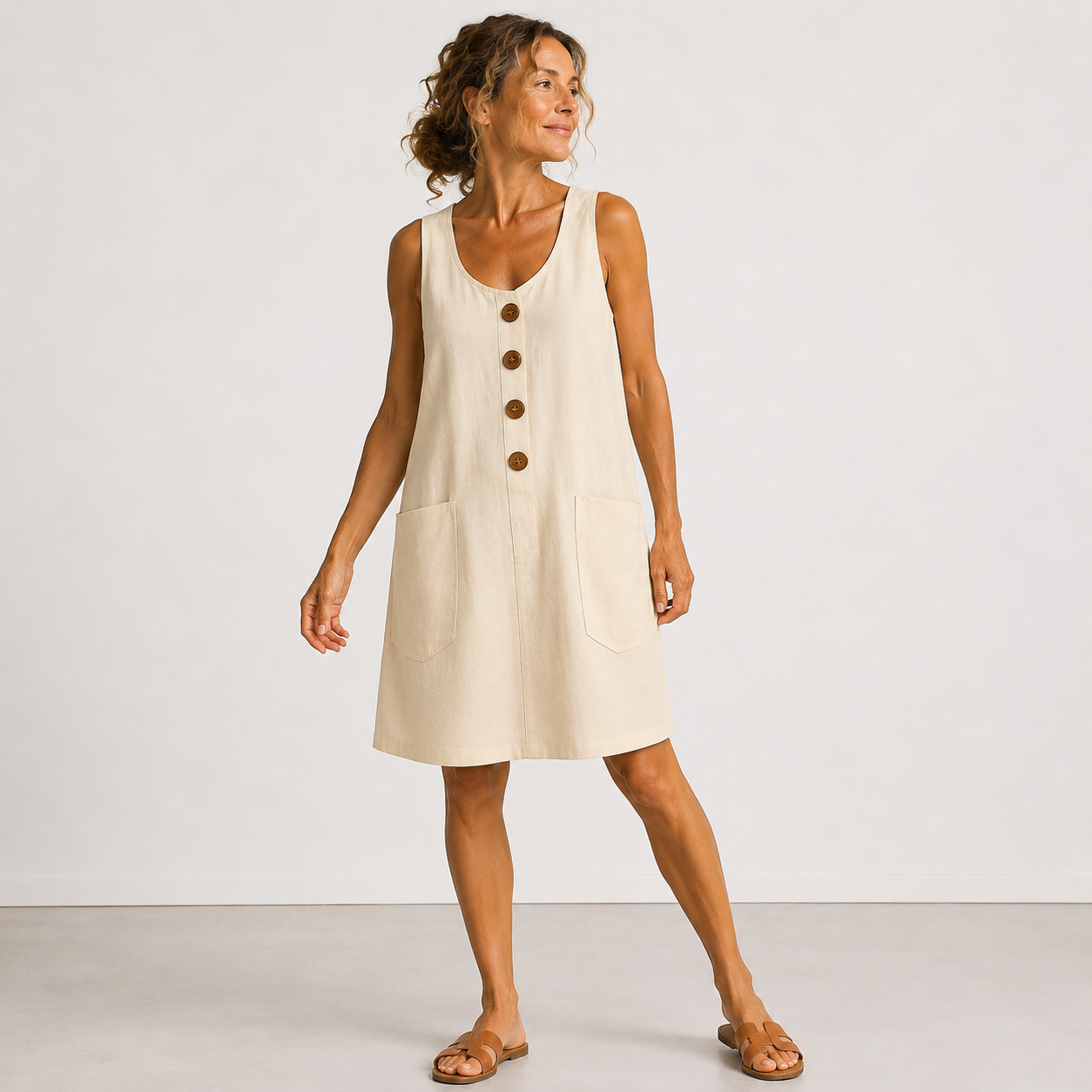 Maud - Abito in cotone e lino