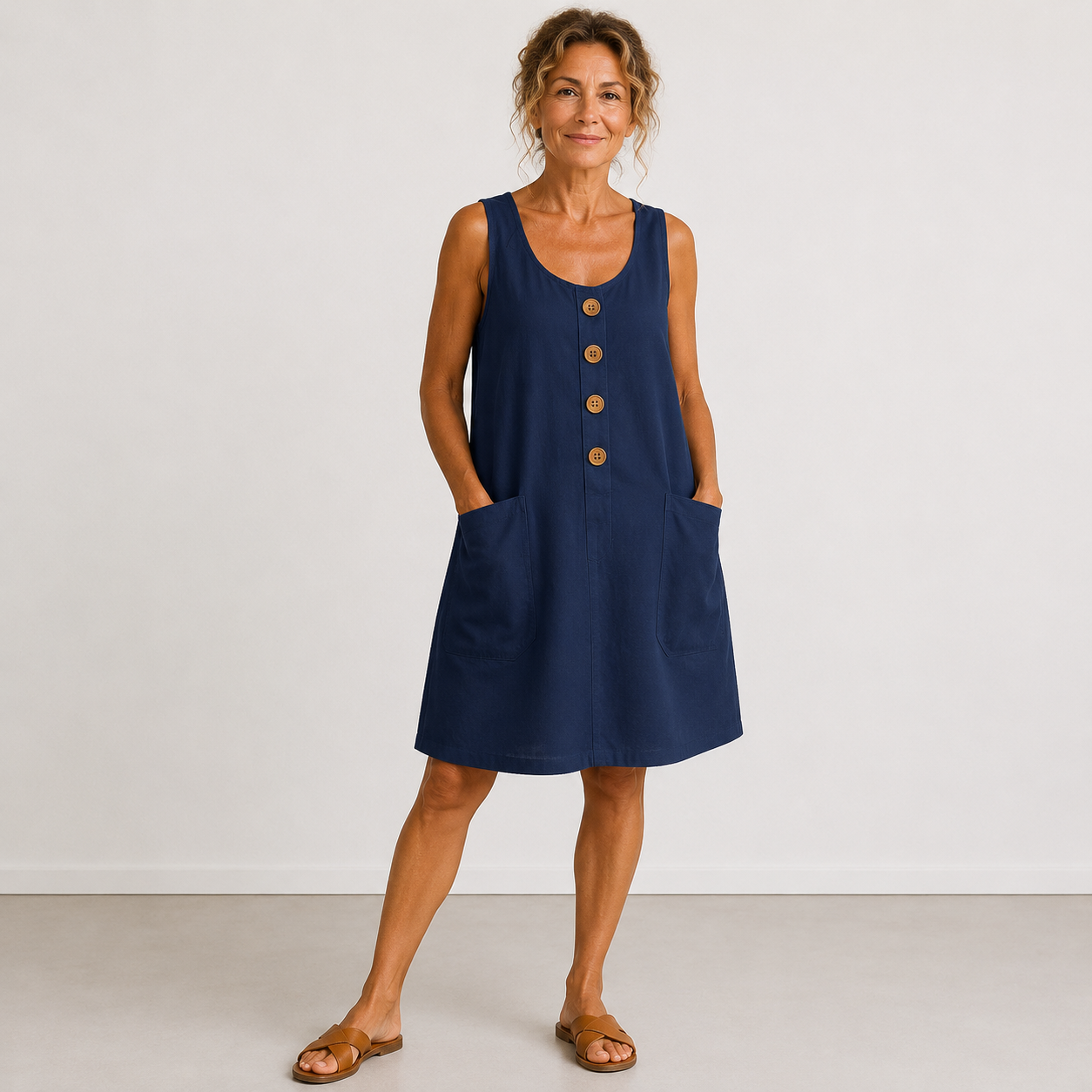 Maud - Abito in cotone e lino