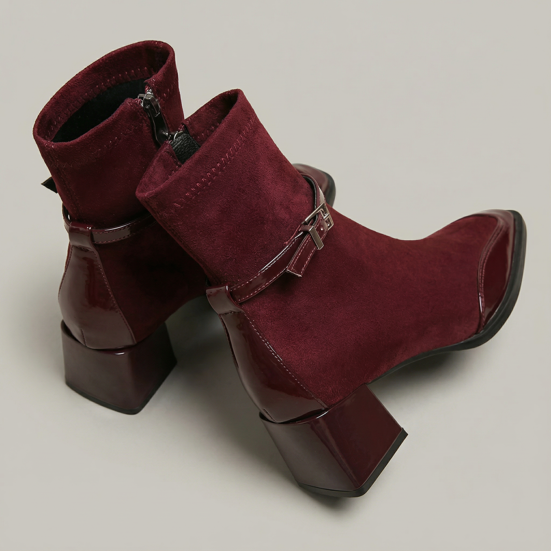 Romany | Stivaletti Eleganti in Eco-Suede con Tacco Medio