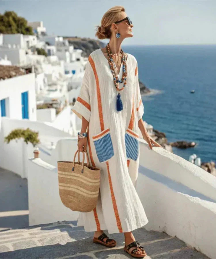 Elisa | Abito Maxi Costiera Mediterranea