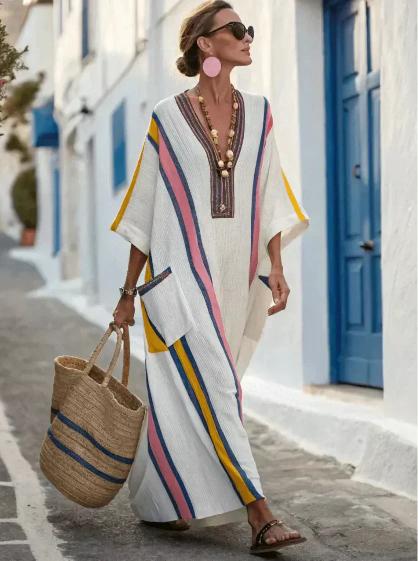 Elisa | Abito Maxi Costiera Mediterranea