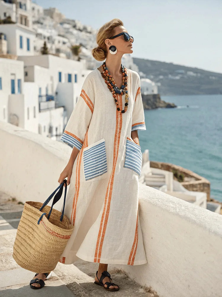 Elisa | Abito Maxi Costiera Mediterranea
