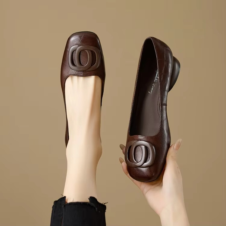 Ballerine in pelle Opium