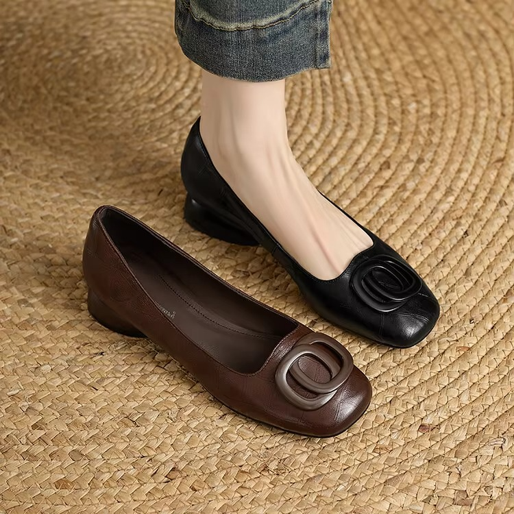 Ballerine in pelle Opium