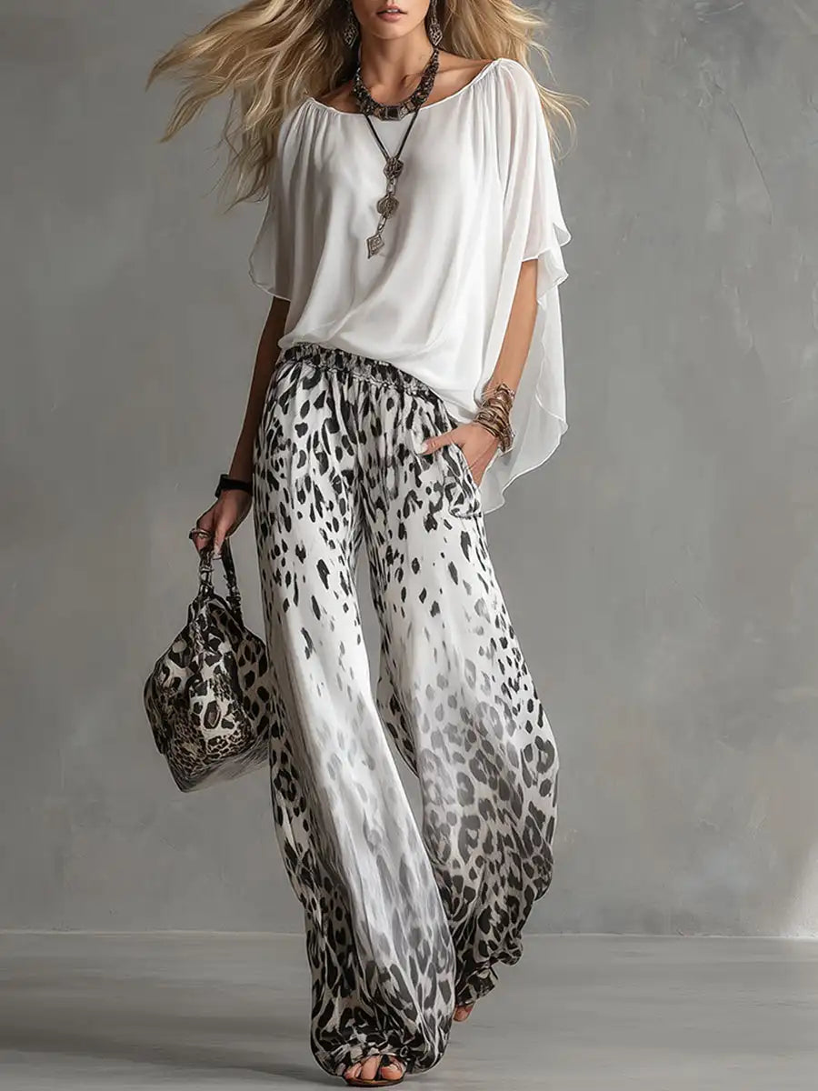 Bianca | Completo Elegante Animalier