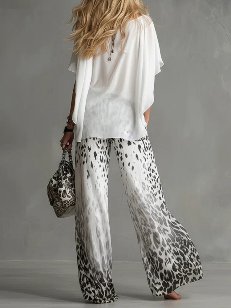 Bianca | Completo Elegante Animalier