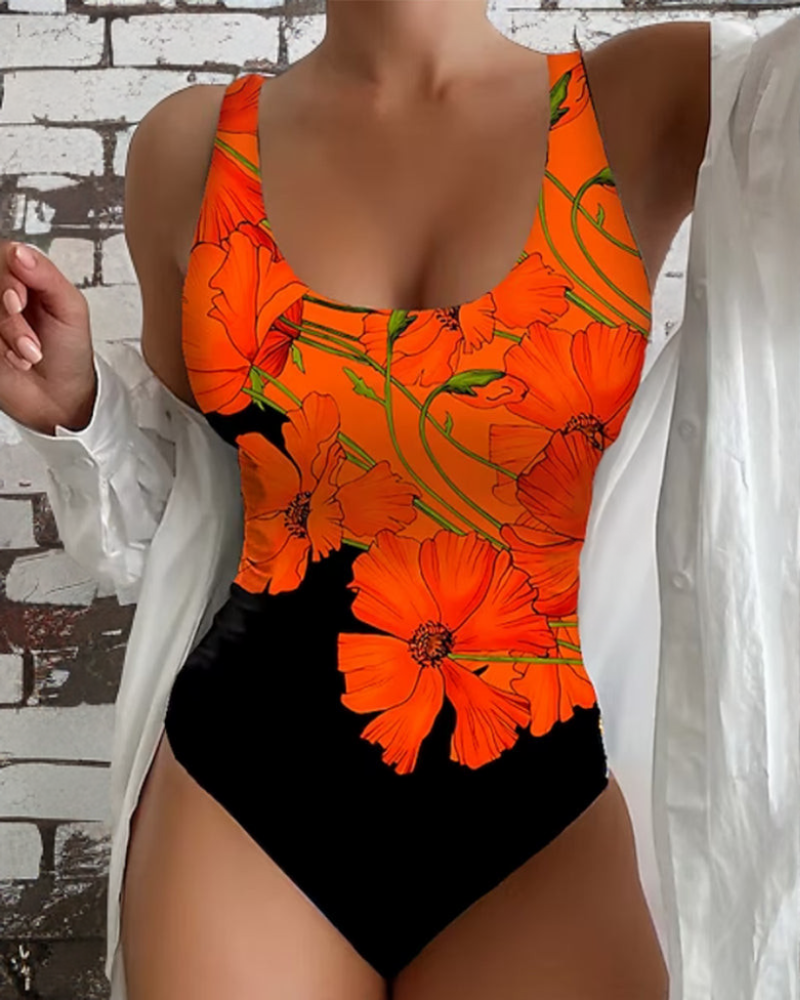Elena | Costume Intero Floreale Eleganza Mare