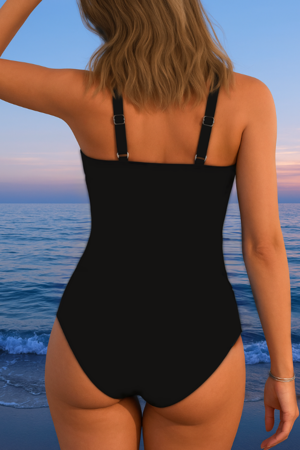 Costume da bagno avvolgente lussuoso con stampa colorata
