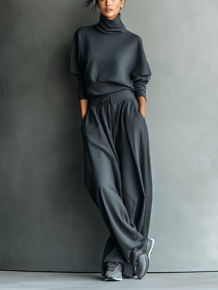 Carlotta - Insieme in Maglia con Pantalone Ampio