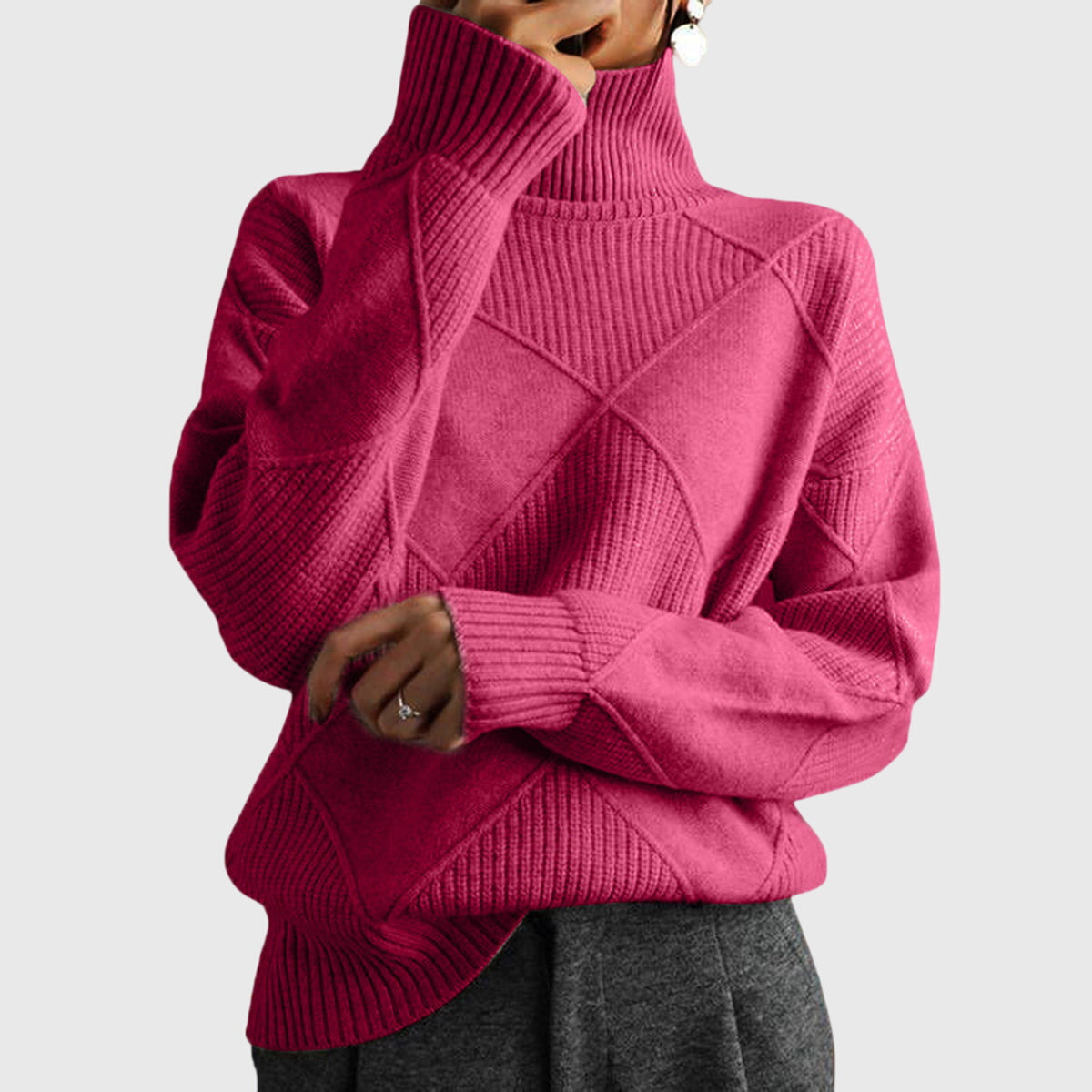 Angela™ - Maglione a Collo Alto