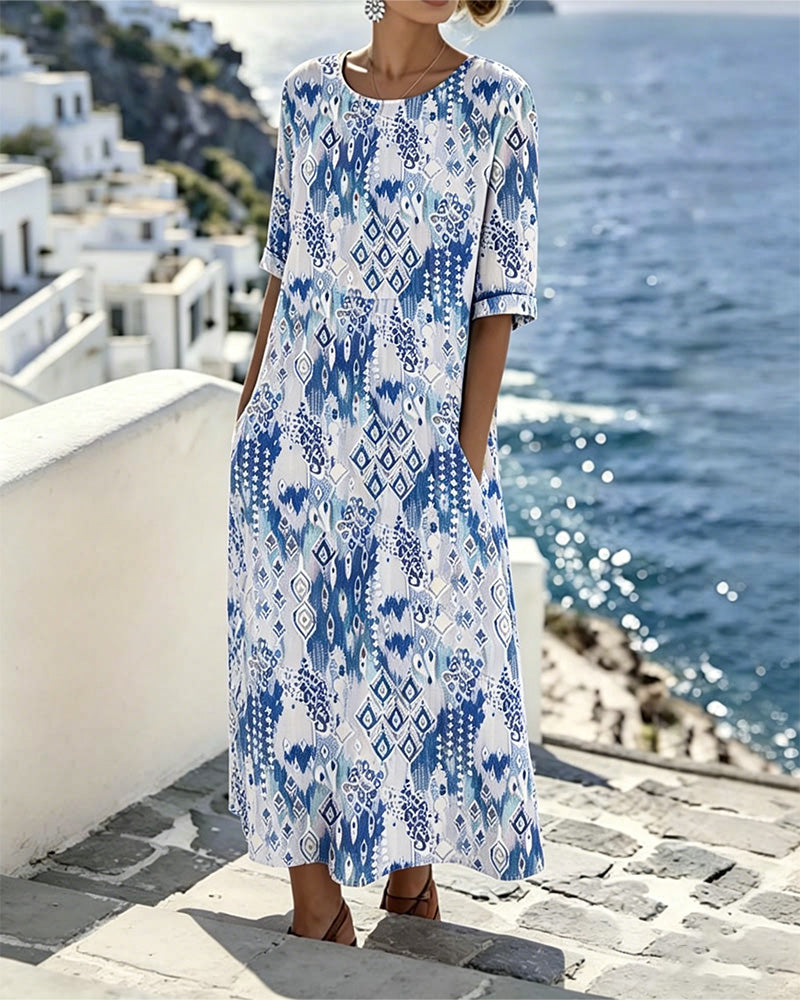 Emma | Abito Midi Vintage Floreale