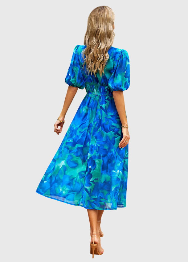 Merlin™ | Abito Midi Floreale Flattering