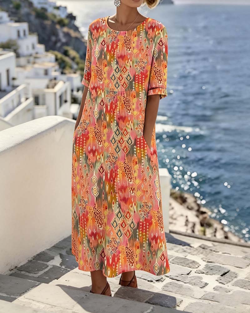 Emma | Abito Midi Vintage Floreale