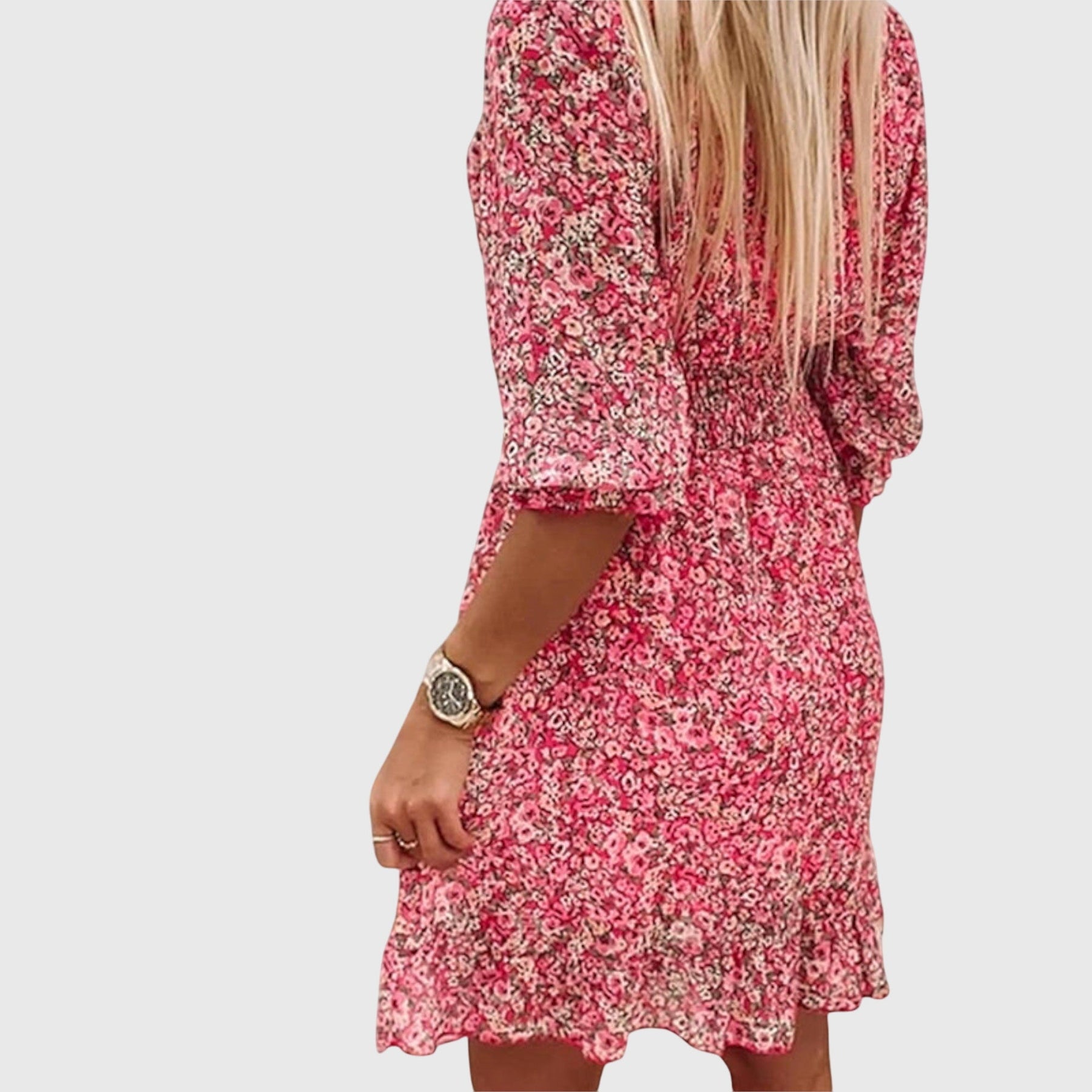 Elisa™ | Vestito a Maniche Puff Floreale
