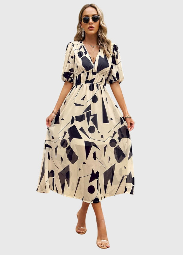 Merlin™ | Abito Midi Floreale Flattering
