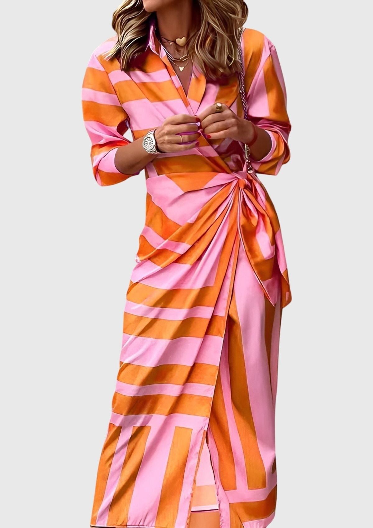 Everly™ | Abito Avvolgente Elegante con Stampa