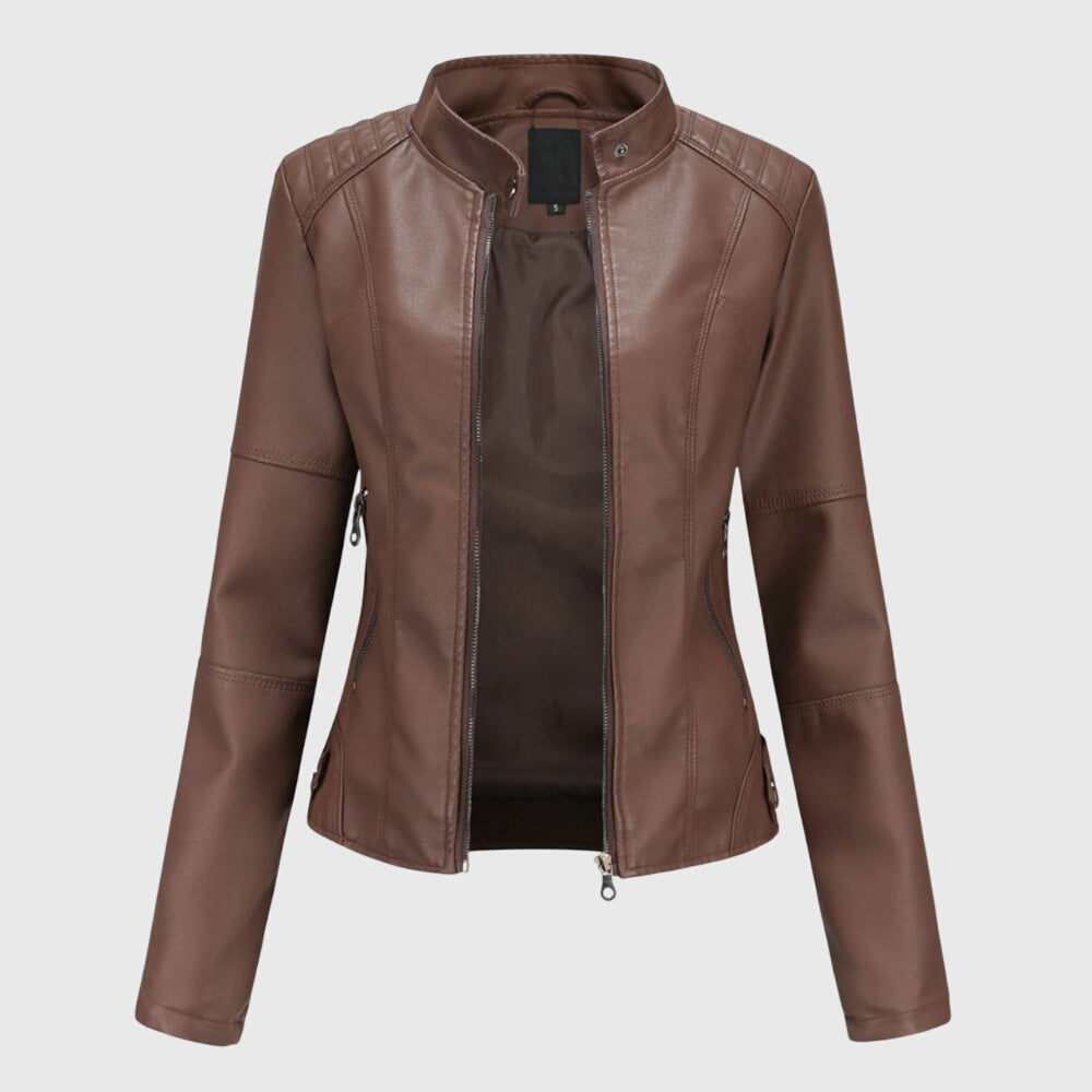 Giorgina™ - Giacca di Pelle Elegante per Donne