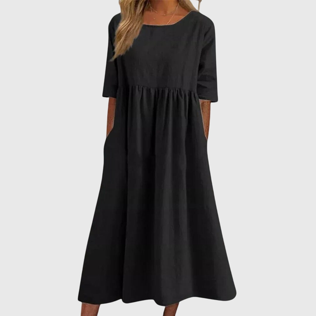 Haisley™ | Elegante Abito a Maniche Corte