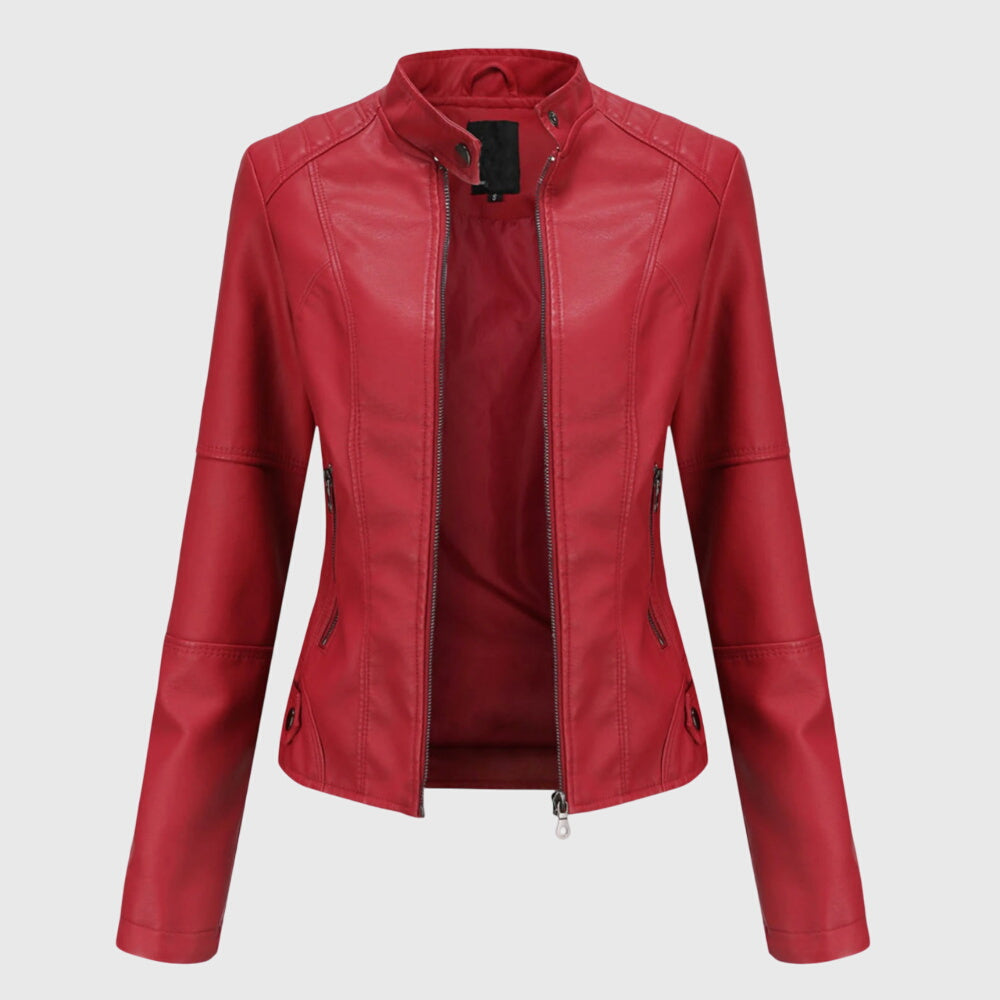 Giorgina™ - Giacca di Pelle Elegante per Donne