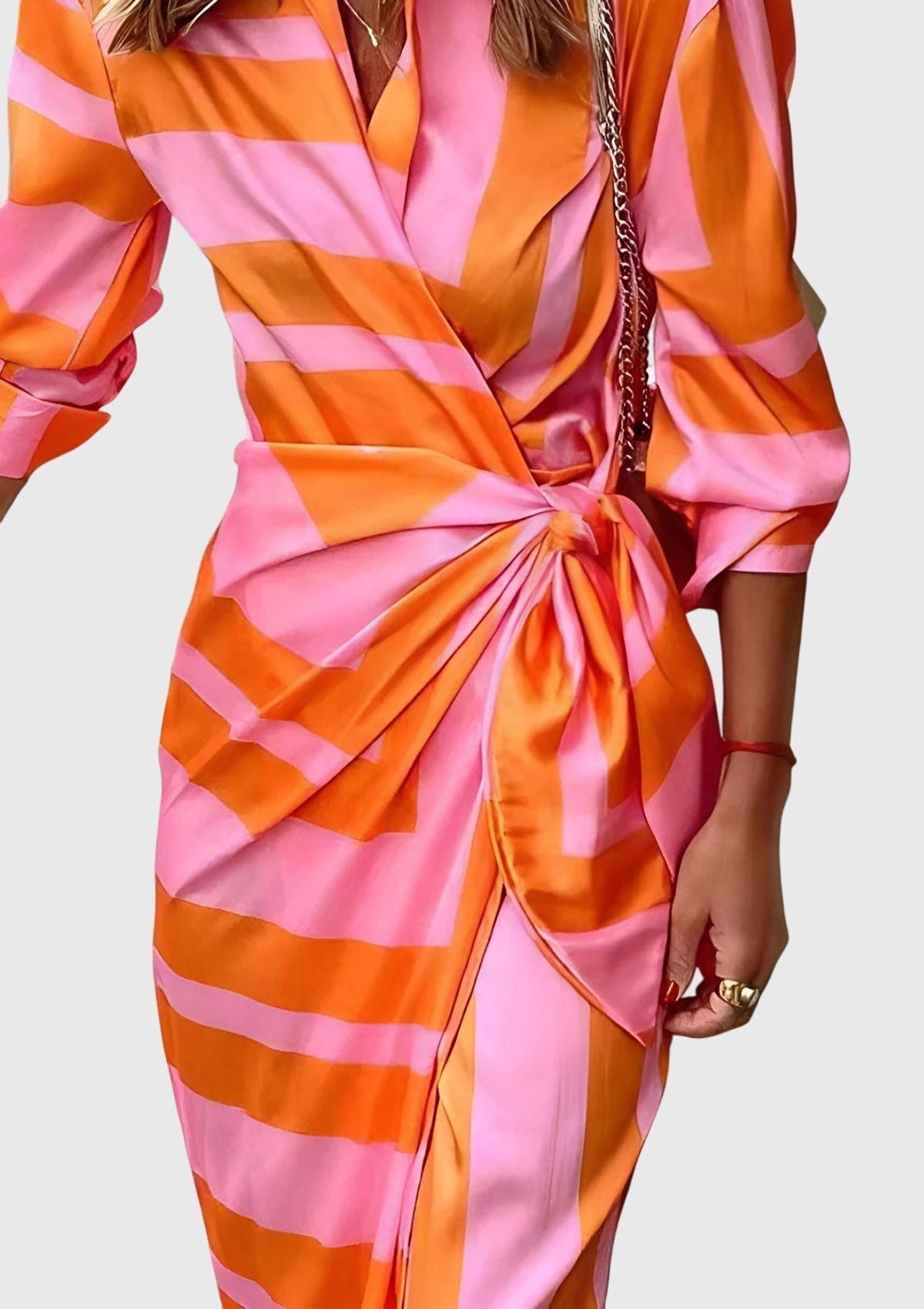 Everly™ | Abito Avvolgente Elegante con Stampa