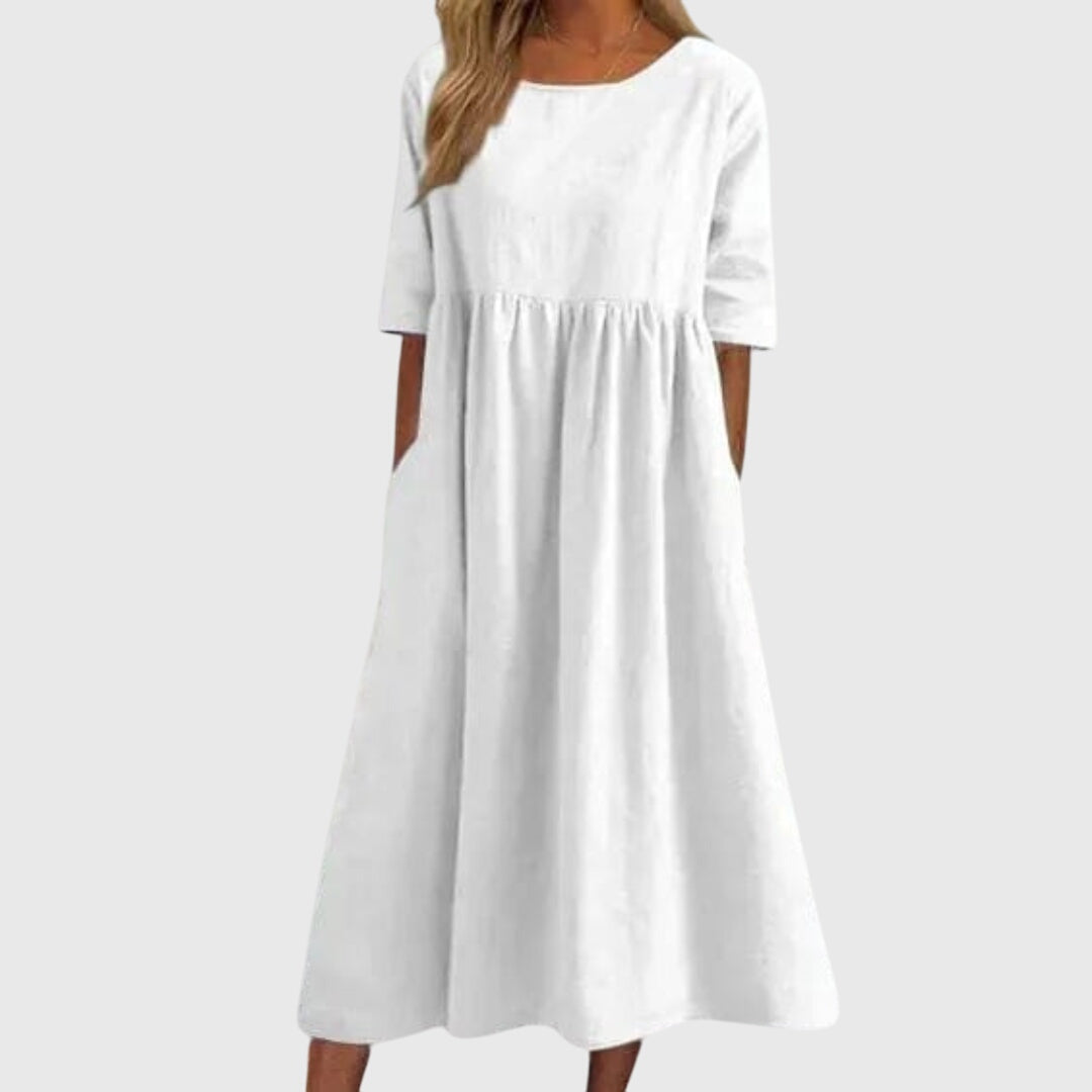 Haisley™ | Elegante Abito a Maniche Corte
