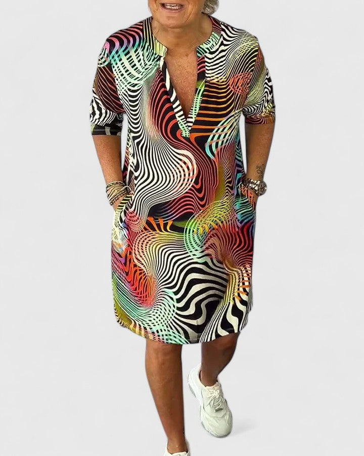 Helinae™ | Abito V-neck Sofisticato