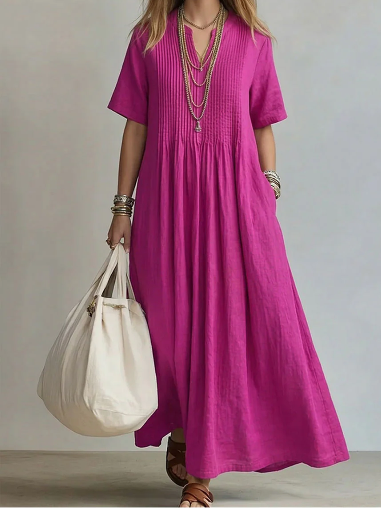 Noor | Abito Plissé Fluente ed Elegante