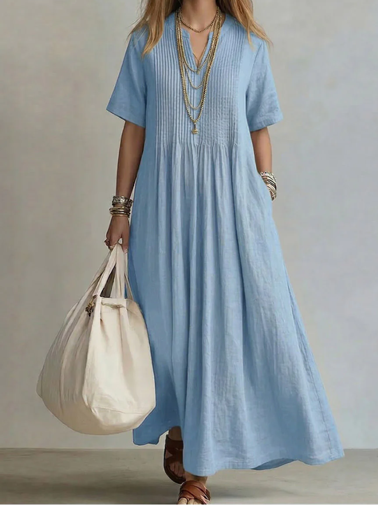 Noor | Abito Plissé Fluente ed Elegante