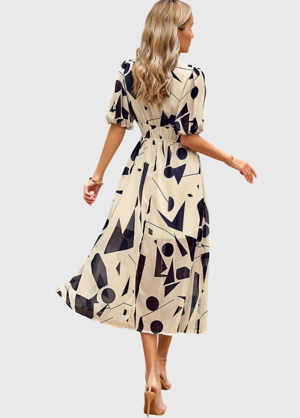 Merlin™ | Abito Midi Floreale Flattering