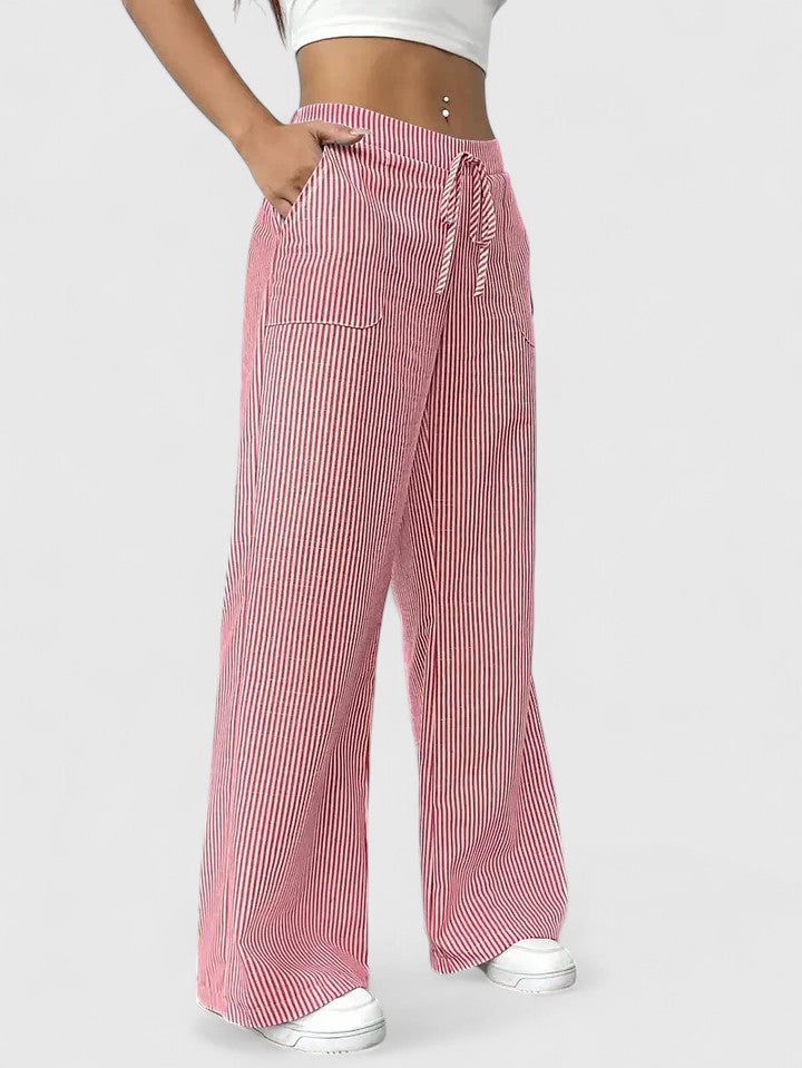 Noemi | Pantaloni Palazzo a Righe